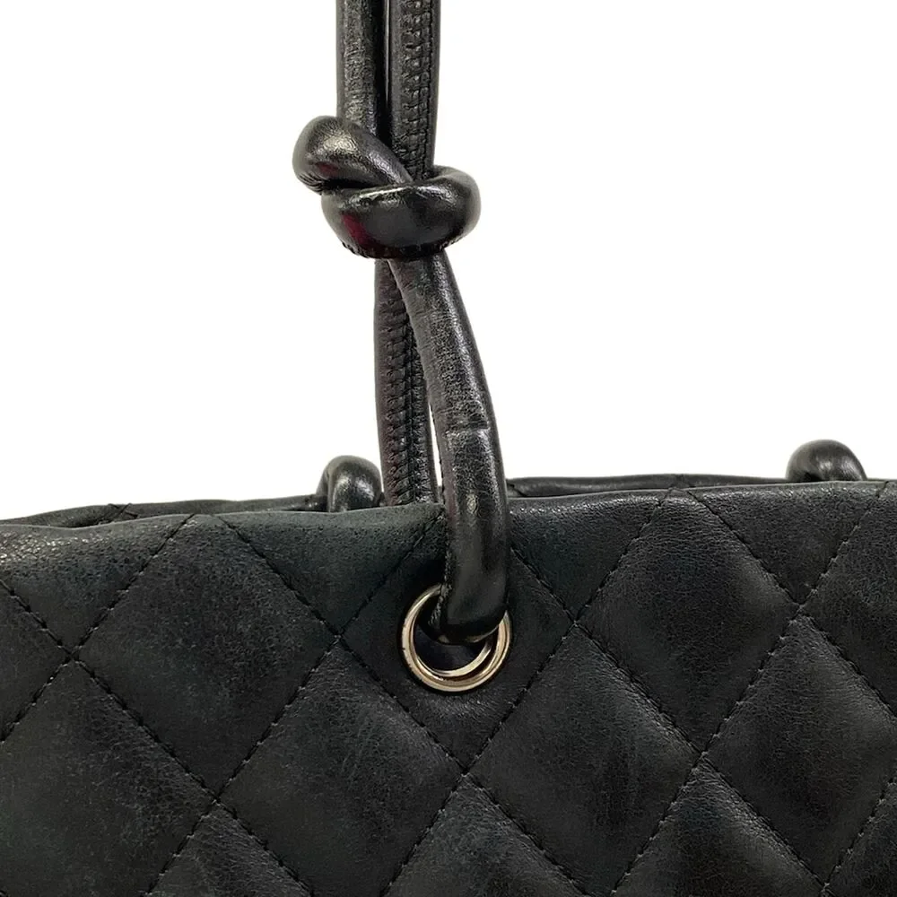 Chanel Cambon Line Medium Tote Bag A25167 Black White